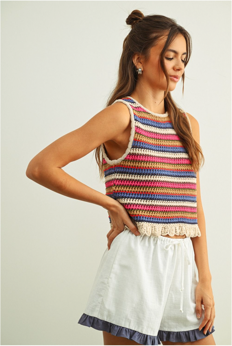 Miou Muse W Sleeveless Knit Top MULTI