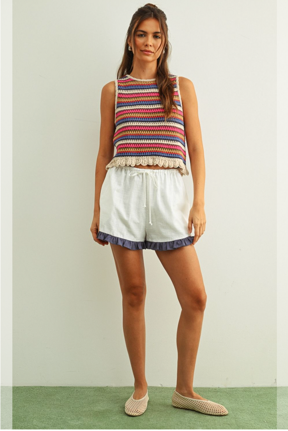 Miou Muse W Sleeveless Knit Top MULTI