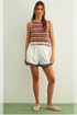 Miou Muse W Sleeveless Knit Top MULTI