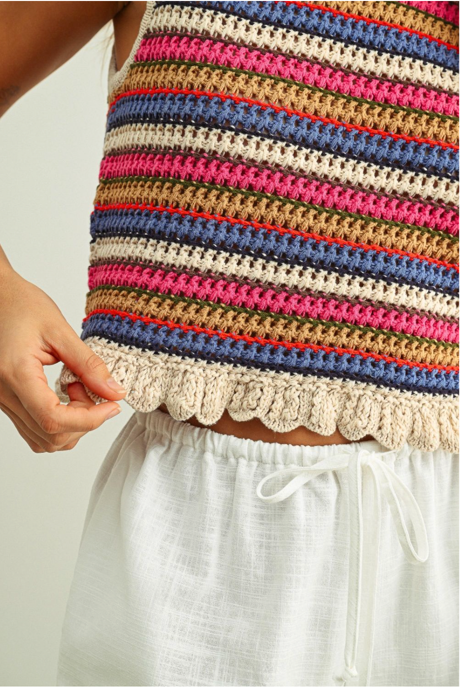 Miou Muse W Sleeveless Knit Top MULTI