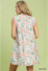 Umgee W Floral Mini Dress GREEN MIX