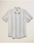 Flag & Anthem M SS Brent Stripe Linen Shirt WHITE / PINK / BLUE