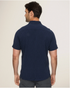 Flag & Anthem M SS Faywood Textured Shirt NAVY