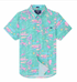 Chubbies M Friday Perf Shirt SINGLE READY TO FLAMINGO TEAL