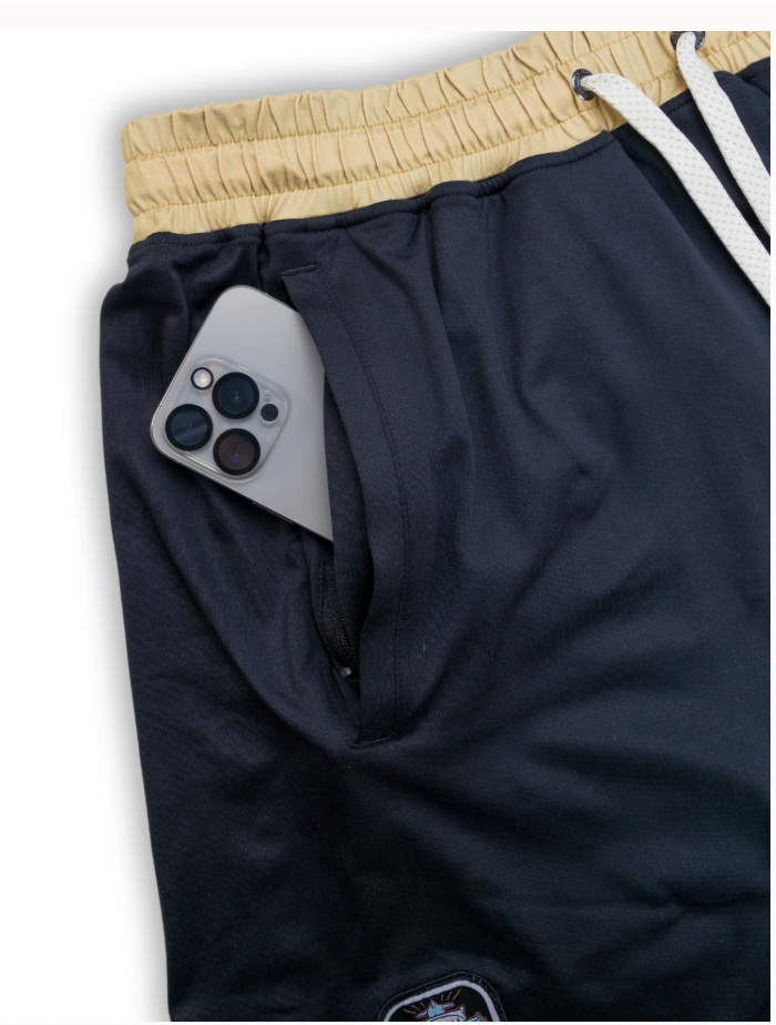 Baja Llama M Mach Zero Lounge Shorts RETRO BLACK