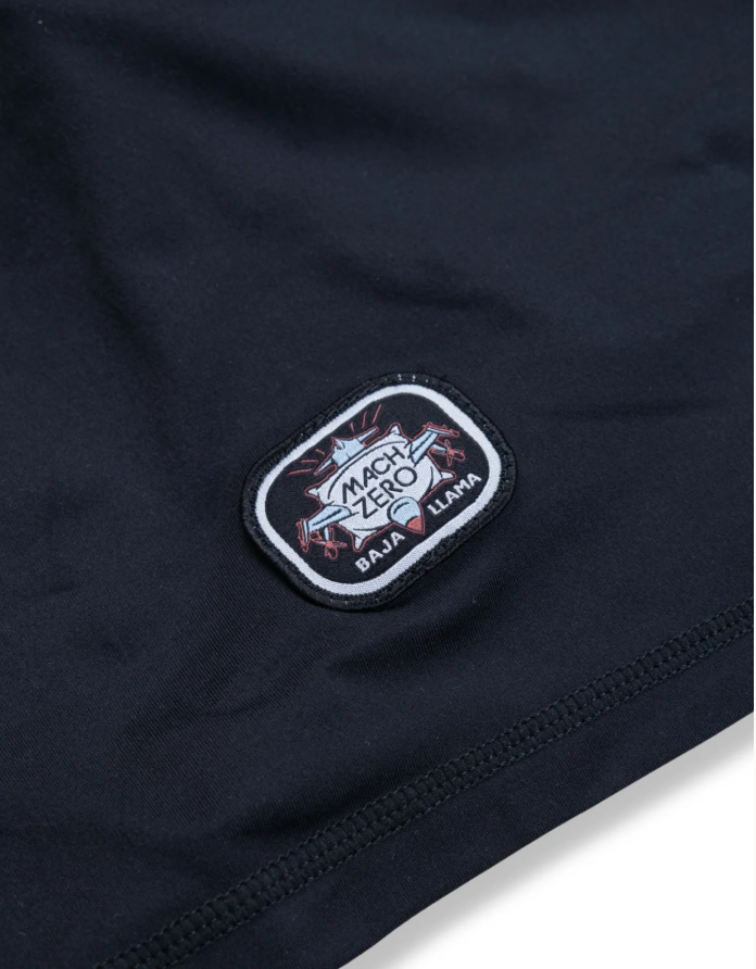 Baja Llama M Mach Zero Lounge Shorts RETRO BLACK