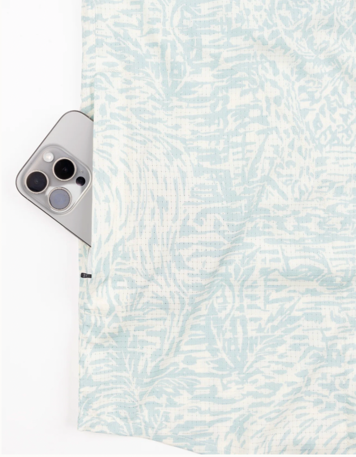 Baja Llama M SS Mojave Button Up HIDDEN LLAMA - GREEN