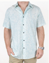 Baja Llama M SS Mojave Button Up HIDDEN LLAMA - GREEN