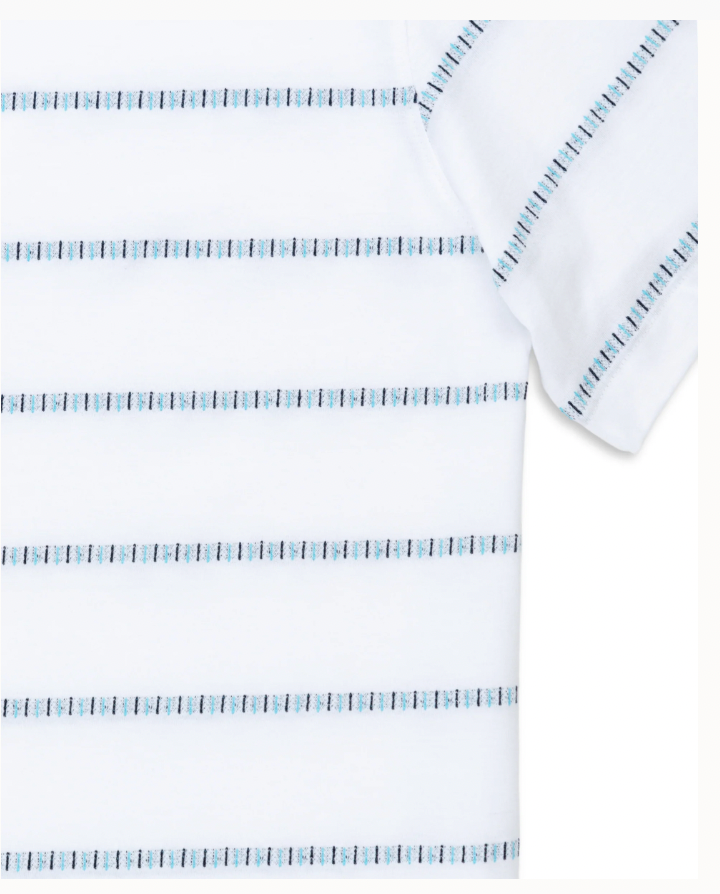 Baja Llama M SS Onassis Tee IVORY MORRIS CODE