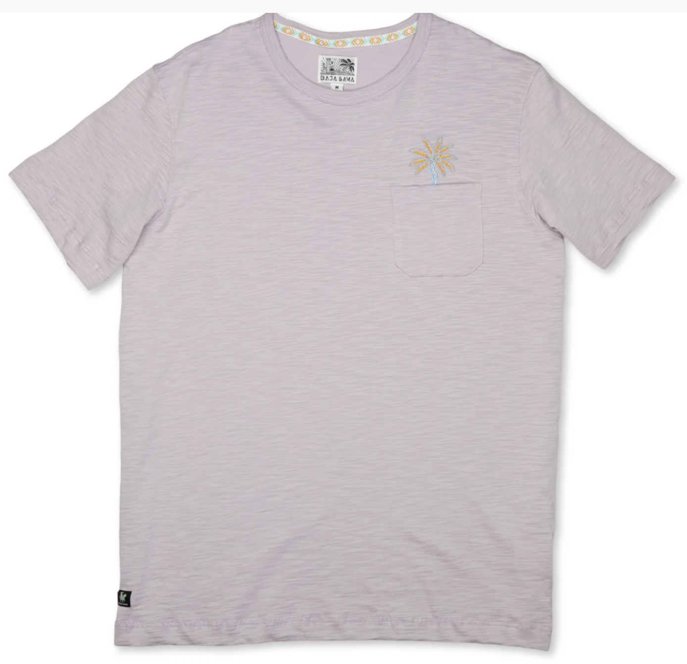 Baja Llama M SS Slub Tee MARRAKESH PALMS - PURPLE