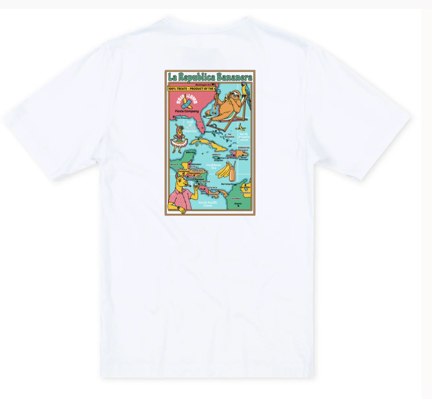 Baja Llama M SS Primo Graphic Tee LA REPUBLICA BAN - WHITE