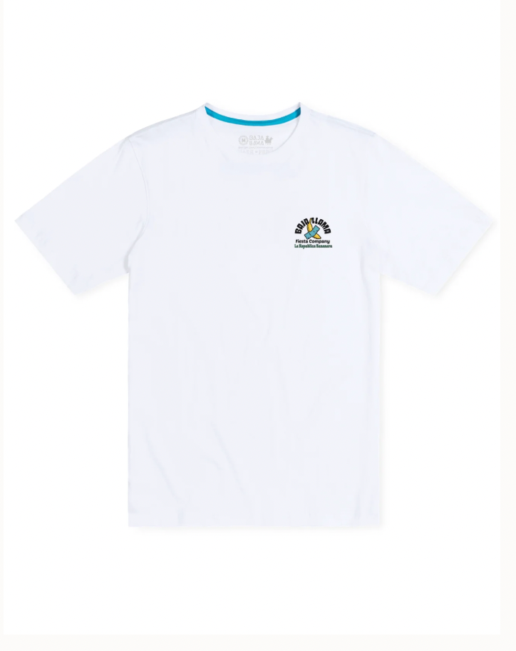 Baja Llama M SS Primo Graphic Tee LA REPUBLICA BAN - WHITE