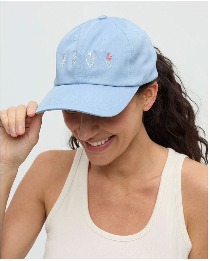 tentree Spring Flora Peak Hat LAKESIDE BLUE/WHITE