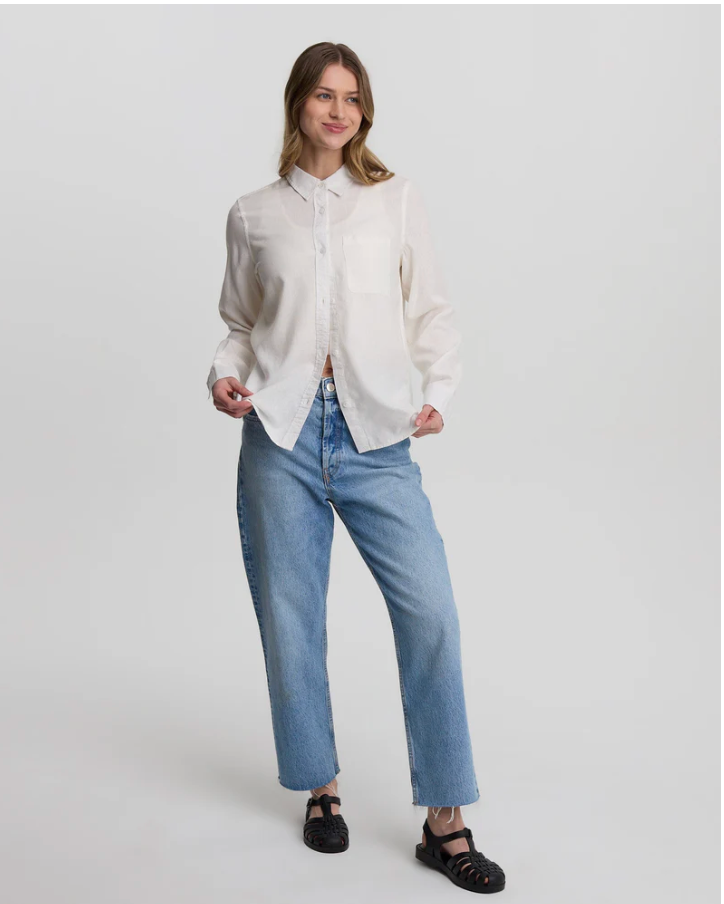 tentree W LS Sloan Shirt UNDYED