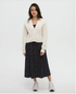 tentree W Poplar Cardigan COTTON WHITE