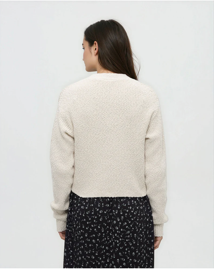 tentree W Poplar Cardigan COTTON WHITE