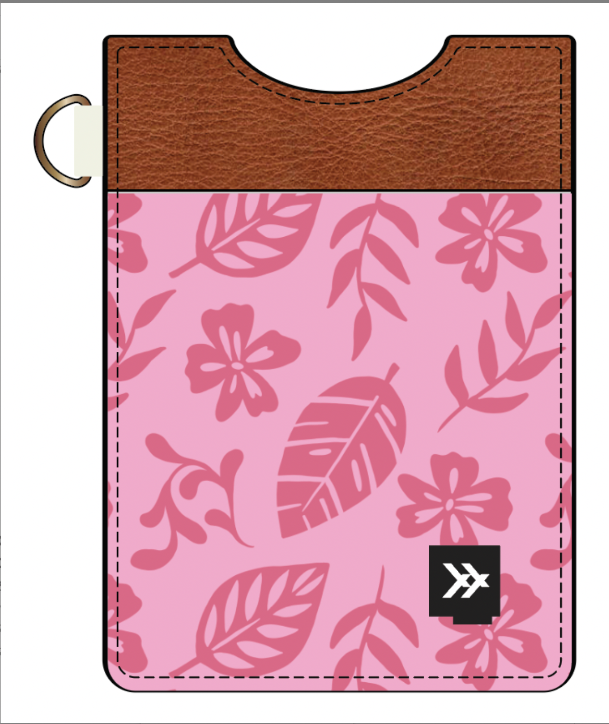 Thread Vertical Wallet PINK TROPIC