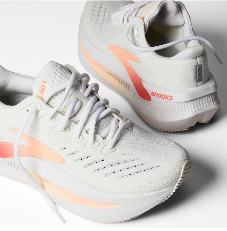 Brooks W Glycerin Max WHITE / CORAL / PEACH