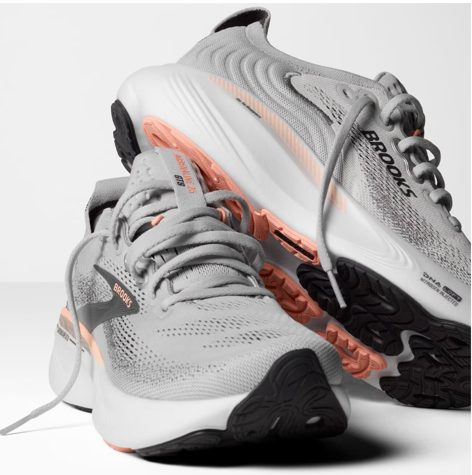 Brooks W Adrenaline GTS 25 GREY / BLACKENED PEARL / CORAL