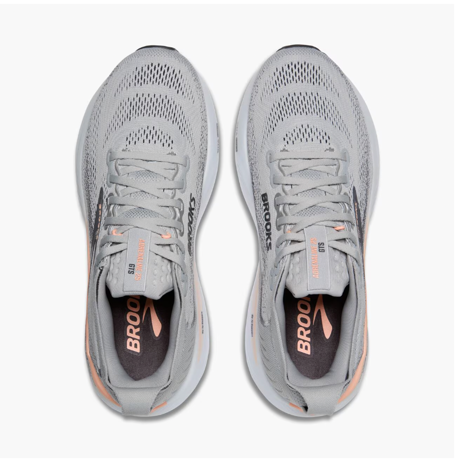 Brooks W Adrenaline GTS 25 GREY / BLACKENED PEARL / CORAL