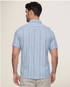 Flag & Anthem M SS Oceanside Linen Shirt LT BLUE