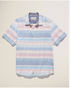 Flag & Anthem M SS Mason Striped Shirt BLUE/WHITE/