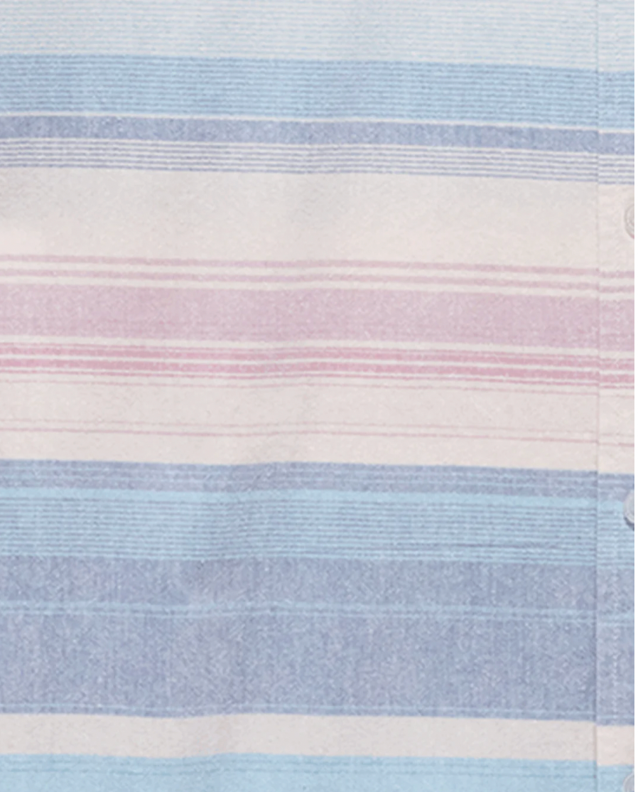 Flag & Anthem M SS Mason Striped Shirt BLUE/WHITE/