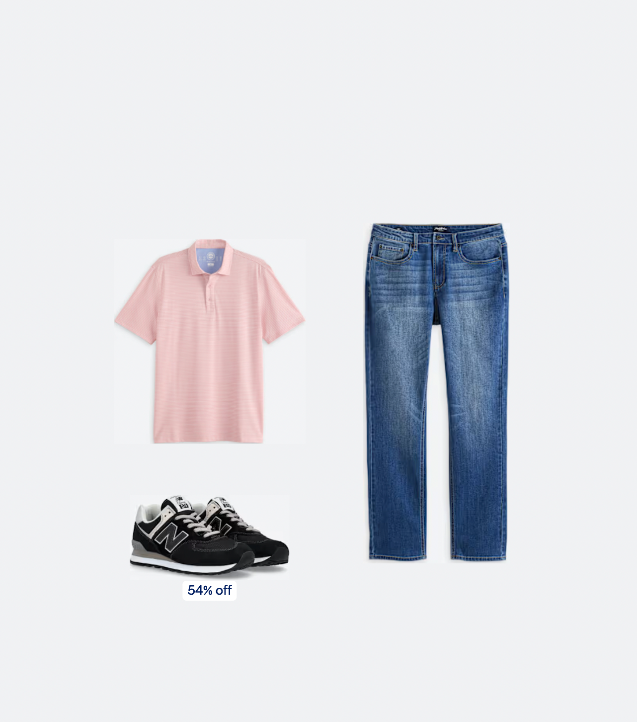 Flag & Anthem M SS Baldwin Stripe Golf Polo Shirt CORAL