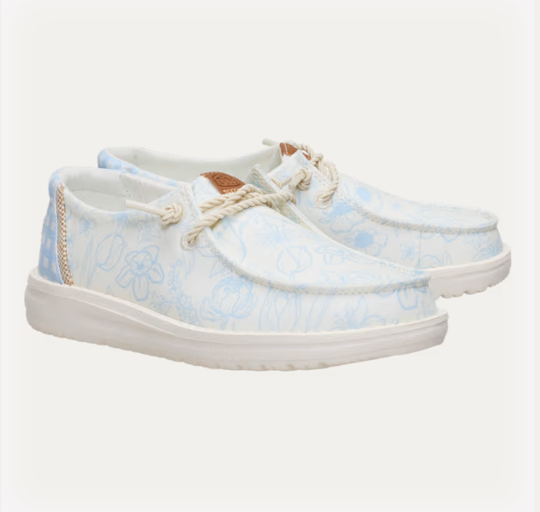 Hey Dude Youth Wendy Garden Floral SKYWAY BLUE MULTI