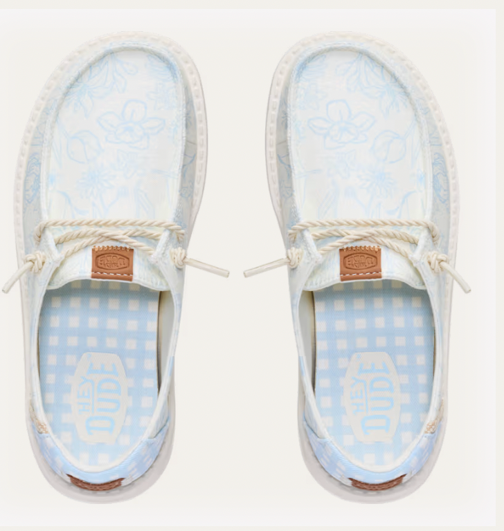 Hey Dude Youth Wendy Garden Floral SKYWAY BLUE MULTI