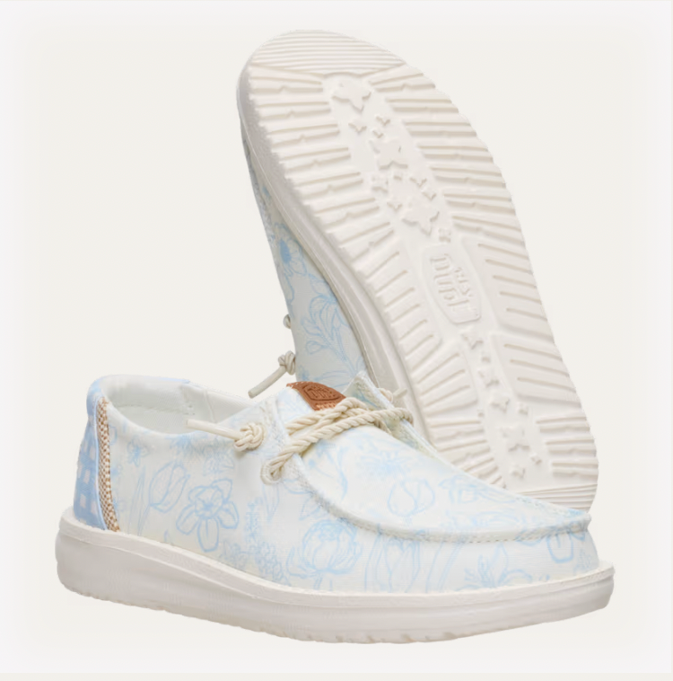 Hey Dude Youth Wendy Garden Floral SKYWAY BLUE MULTI