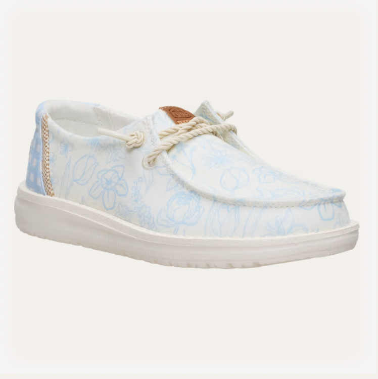 Hey Dude Youth Wendy Garden Floral SKYWAY BLUE MULTI