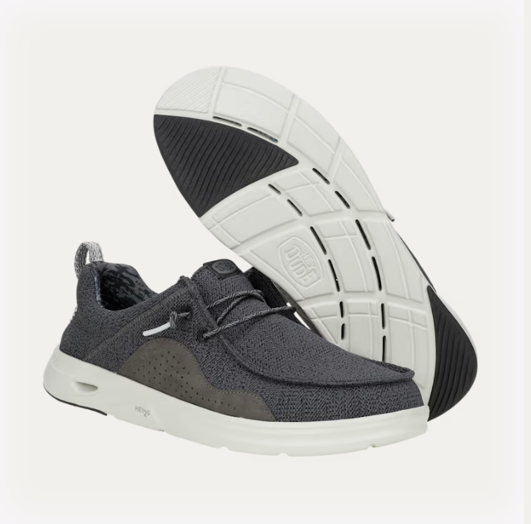 Hey Dude M Wally Hey20 Mesh BLACK / MONUMENT GREY
