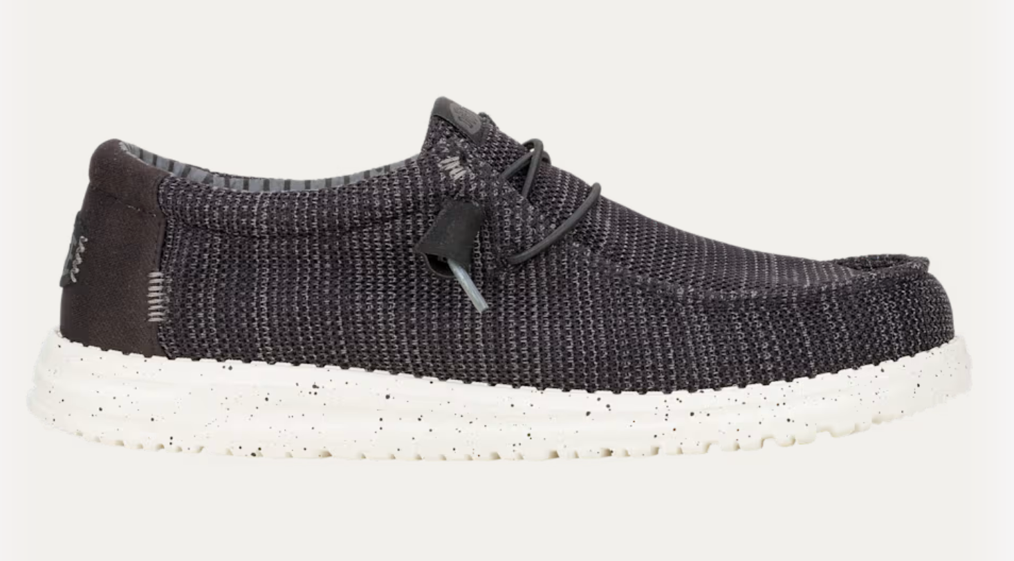 Hey Dude M Wally Stretch Sox BLACK / WHITE