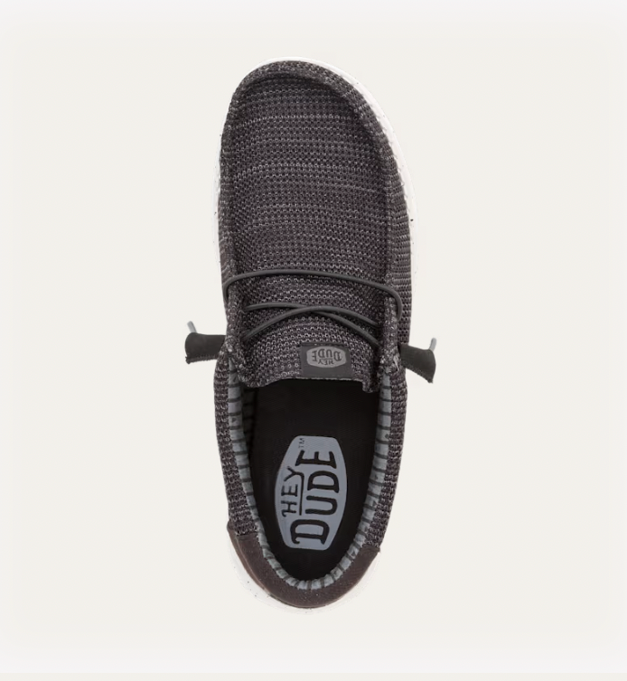 Hey Dude M Wally Stretch Sox BLACK / WHITE