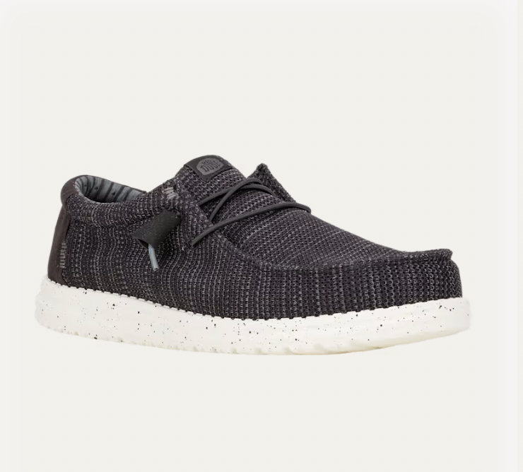 Hey Dude M Wally Stretch Sox BLACK / WHITE