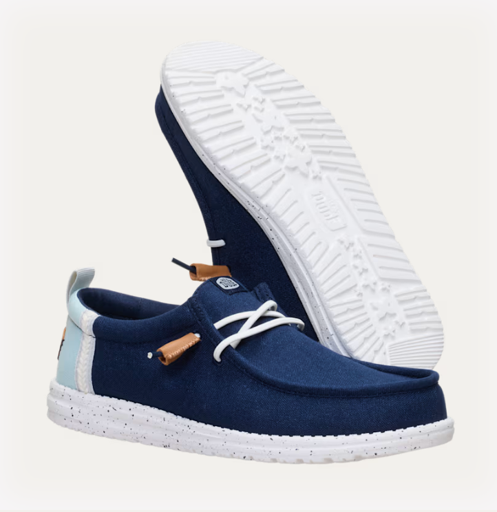 Hey Dude Wally Craft Linen NAVY BLAZER MULTI