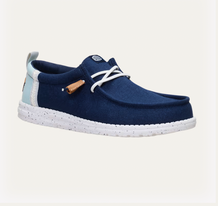Hey Dude Wally Craft Linen NAVY BLAZER MULTI