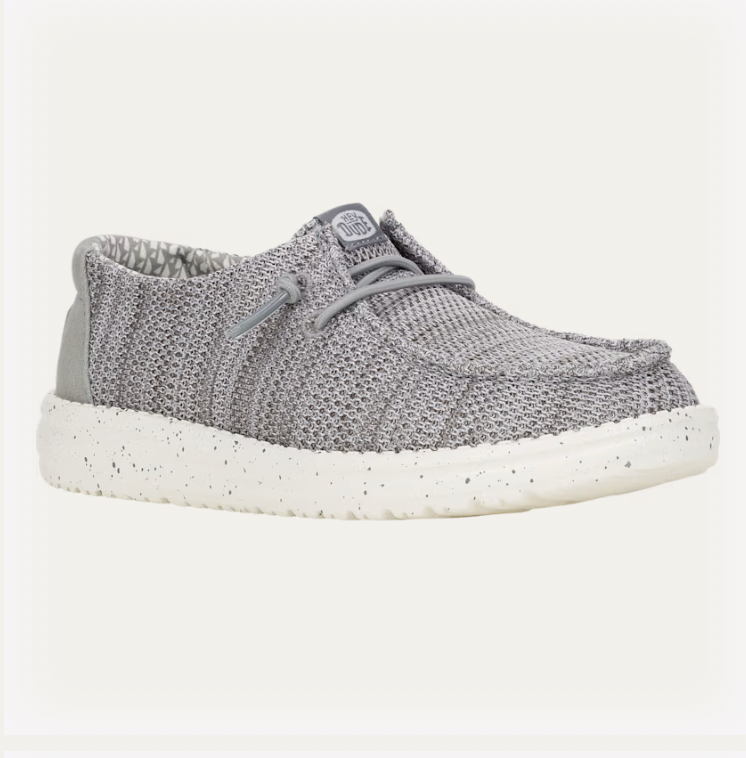 Hey Dude Youth Wally Stretch Sox GREY