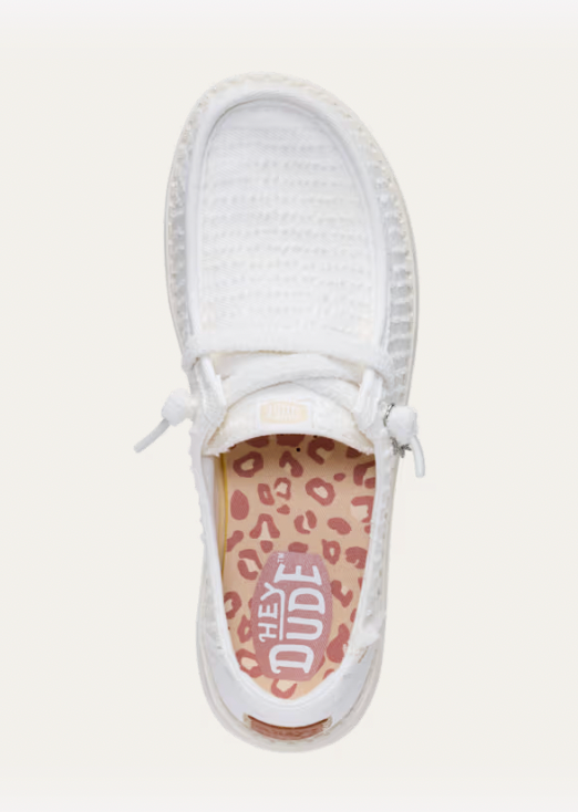 Hey Dude W Wendy Frayed Canvas SNOW WHITE