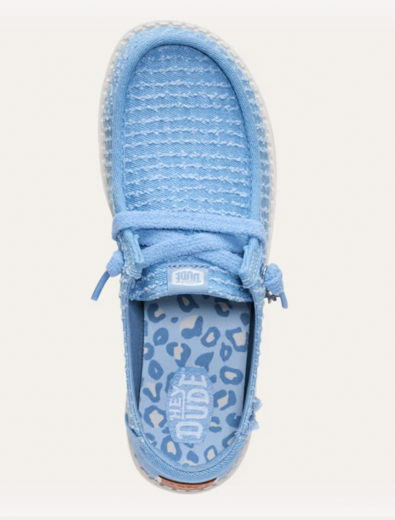 Hey Dude W Wendy Frayed Canvas FADED DENIM