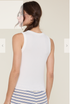 Wish List W Basic Button-up Tank OFF WHITE
