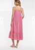 Wish List W Gingham Midi Dress RED / WHITE