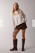 Wish List W Life is Sweet Sweatshirt OYSTER