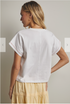 Wish List W SS Summer Icons Embroidered Tee WHITE