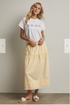 Wish List W SS Summer Icons Embroidered Tee WHITE