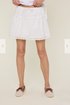 Wish List W Lace Trim Mini Skirt