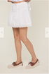 Wish List W Lace Trim Mini Skirt