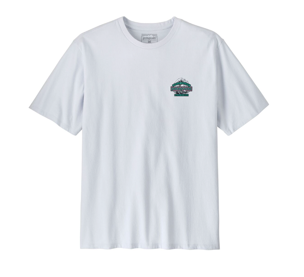 Patagonia M SS Great Waves Responsibilitee WHITE