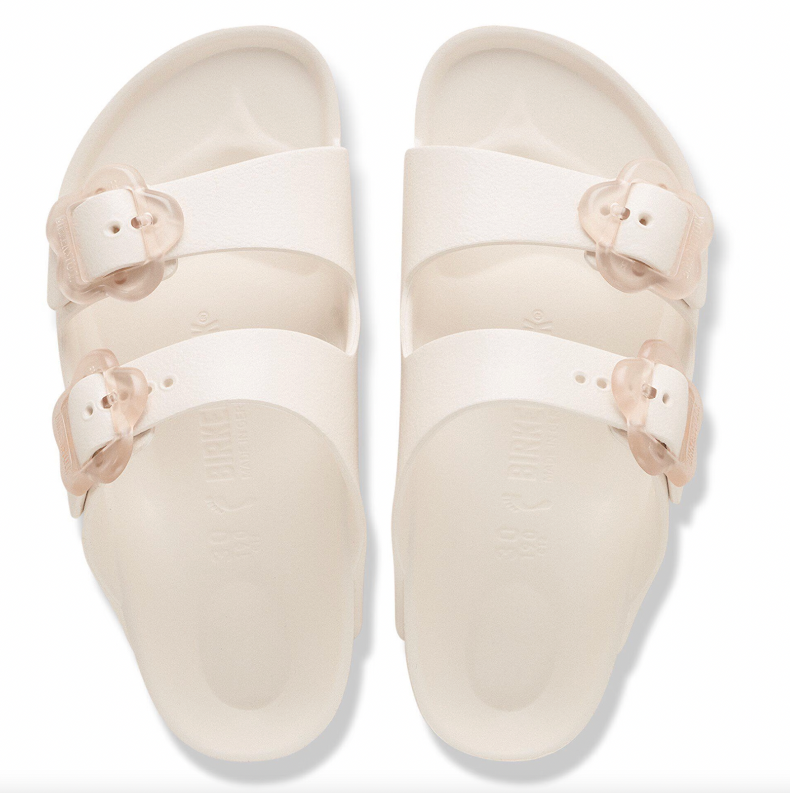 Birkenstock Kid's Arizona Flower Buckle EVA EGGSHELL